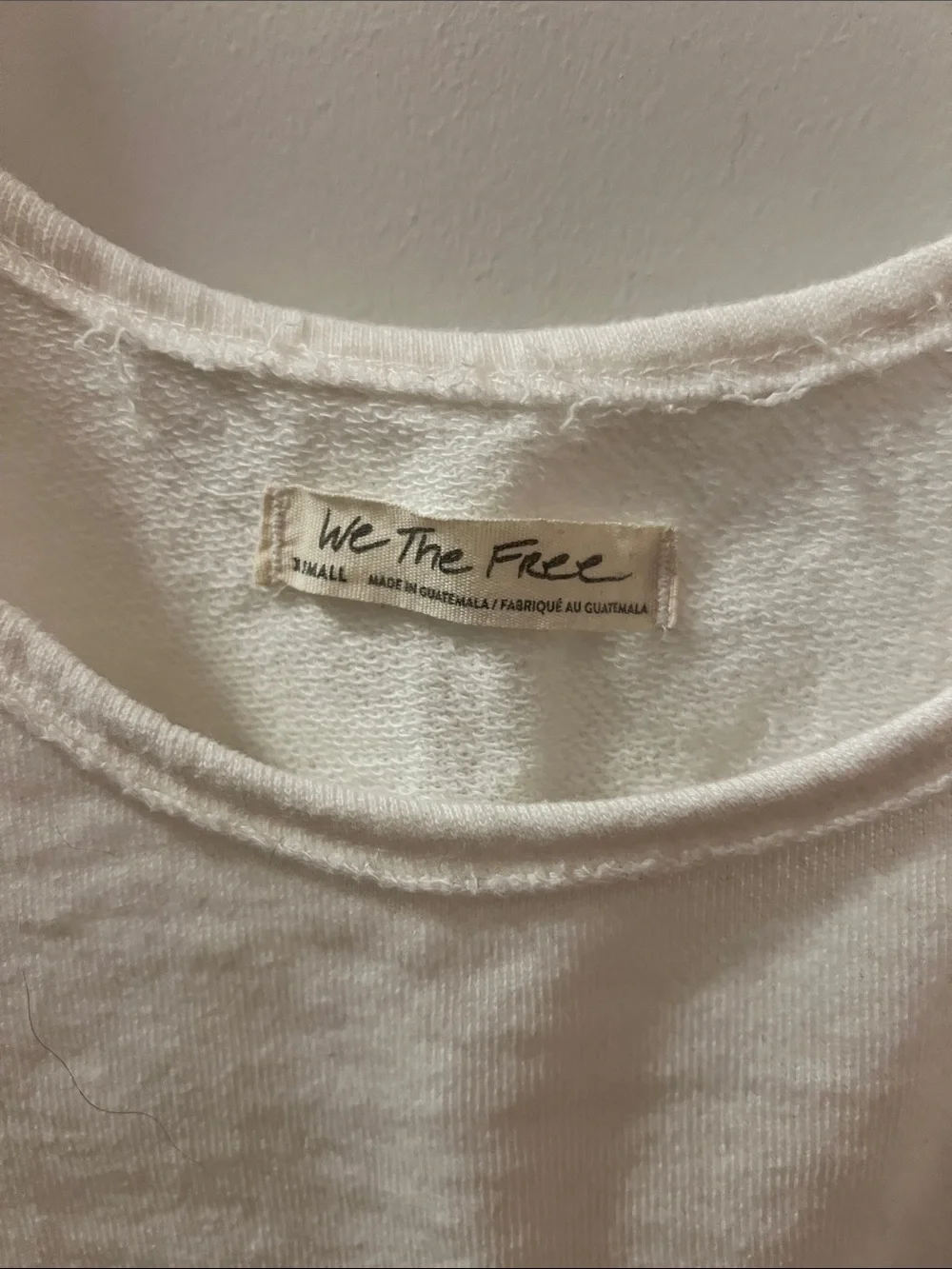 Free People Cream Raw-Hem Cropped Tank - Picture 2 of 3
